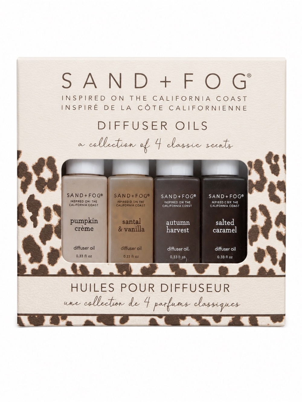 SAND+FOG Pumpkin Crème & Warm Scents Diffuser Oil Set - Cream & Brown